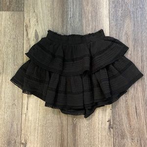 black rock n ruffle skirt